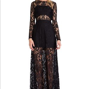 alexis xs gown. worn once.